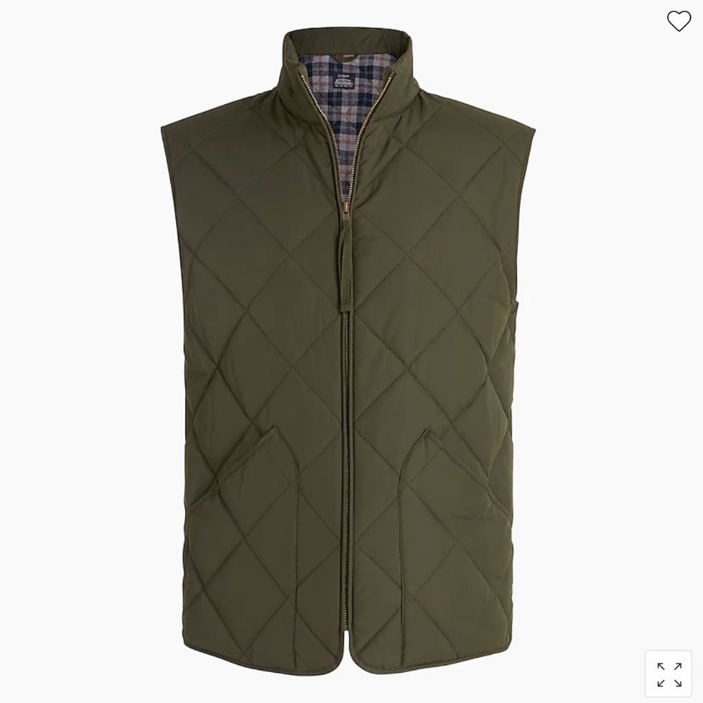J.Crew Dark Green Vest